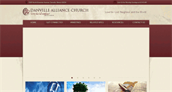 Desktop Screenshot of danvillealliancechurch.com